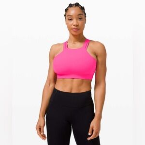 Lululemon Strong at Heart Bra EUC highlight pink size 8